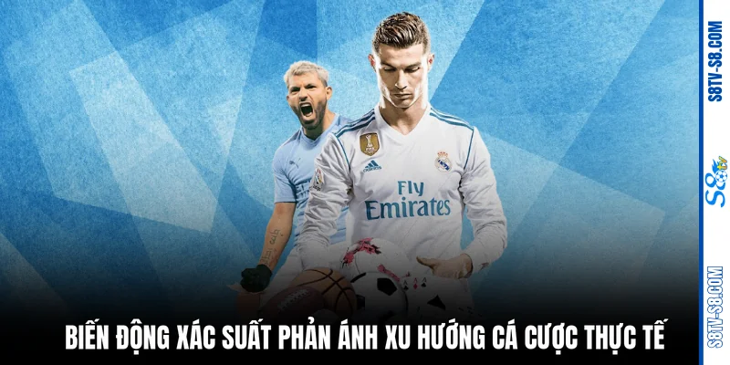 Biến động xác suất phản ánh xu hướng cá cược thực tế 